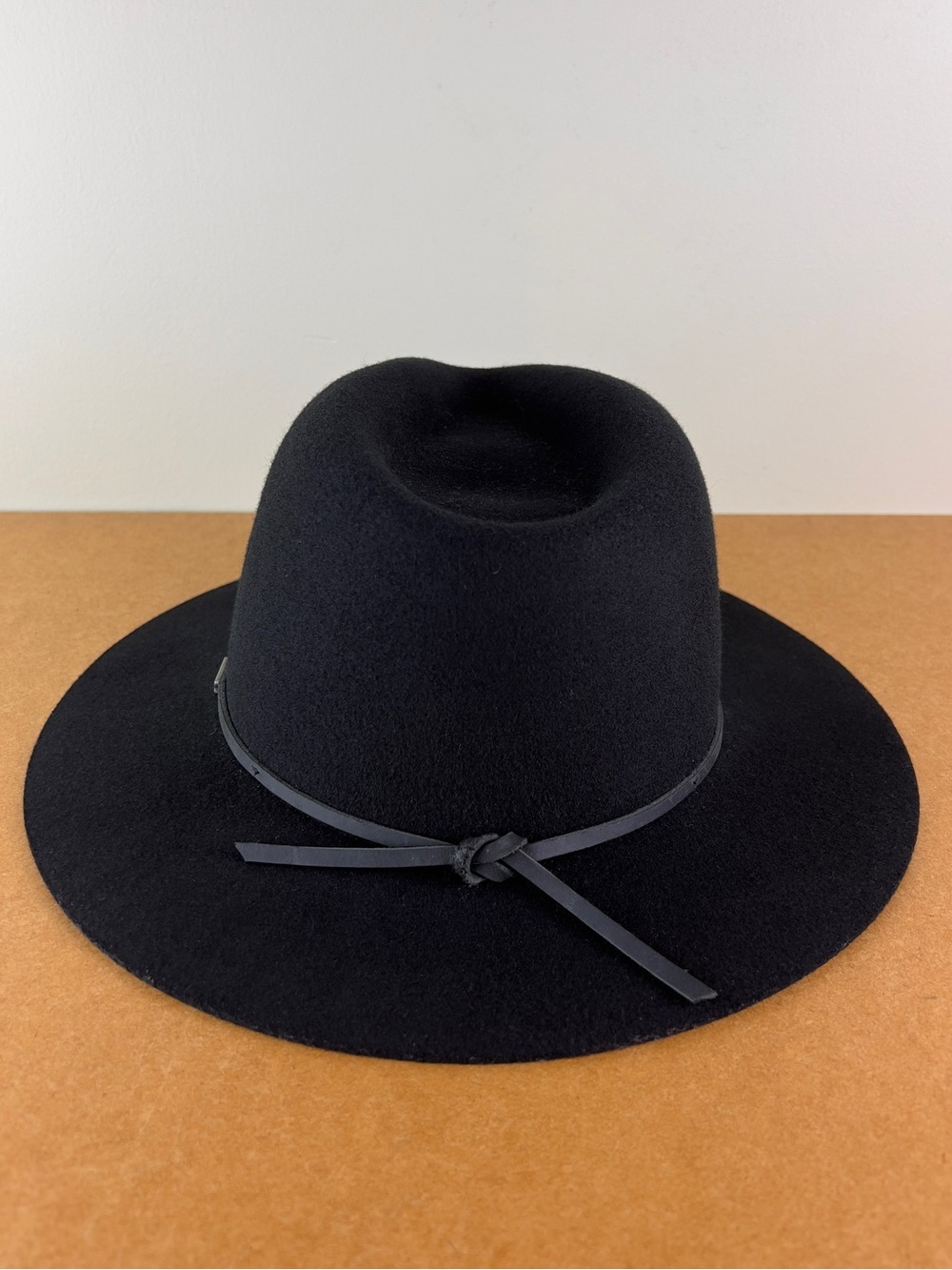 BRIXTON REVOLVE BLACK WOOL FEDORA HAT - Picture 5 of 10